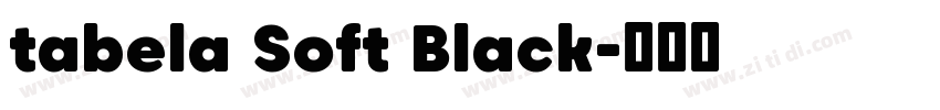 tabela Soft Black字体转换